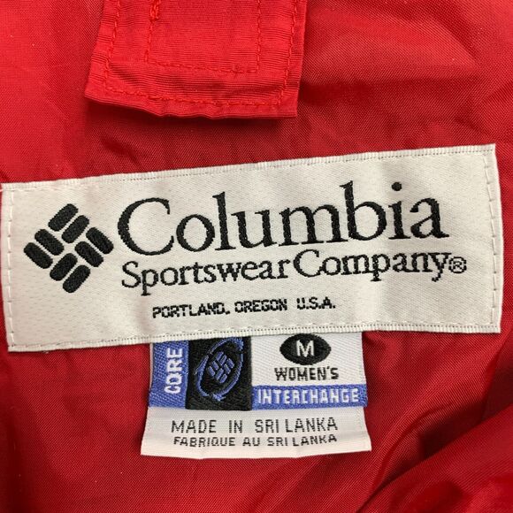 Columbia Interchange Jacket Womens M Medium Red Full Zip *No Removable Lining - Picture 11 of 15